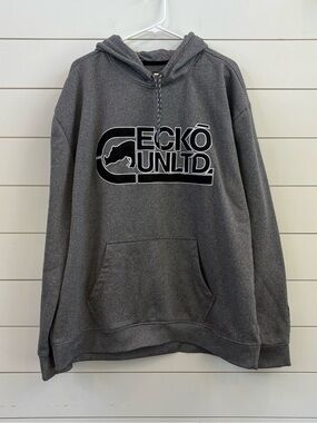 Ecko Unlimited Gray Hoodie with Black Logo